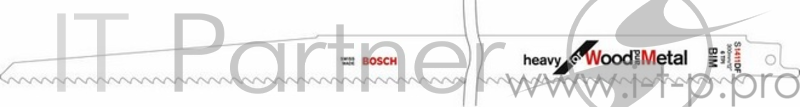 Полотно для сабельной пилы BOSCH S 1411 DF (2.608.654.834) дер/мет 300мм, BIM, 6зуб/дюйм, 2шт.