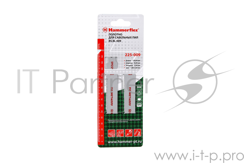 Полотно для сабельных пил Hammer Flex 225-009 S922VF 150x19x0.90мм дер/мет/пласт (2шт)