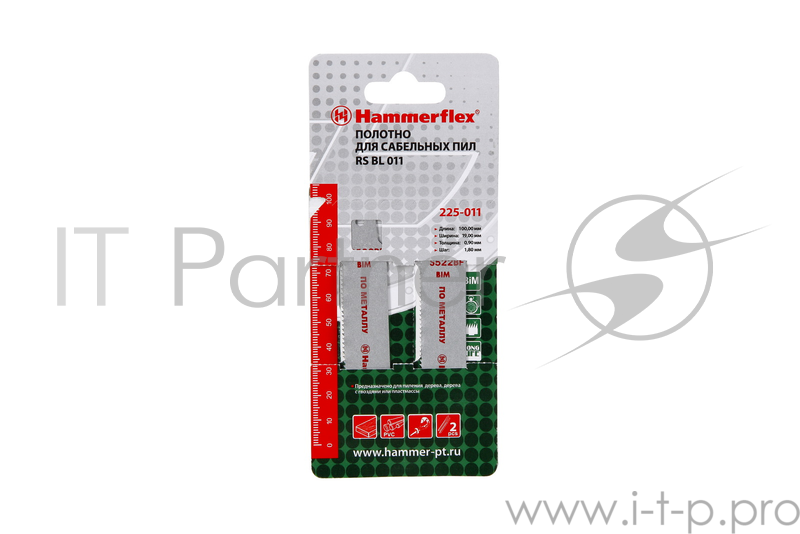 Полотно для сабельных пил Hammer Flex 225-011 S522BF 100x19x0.90мм металл (2шт)