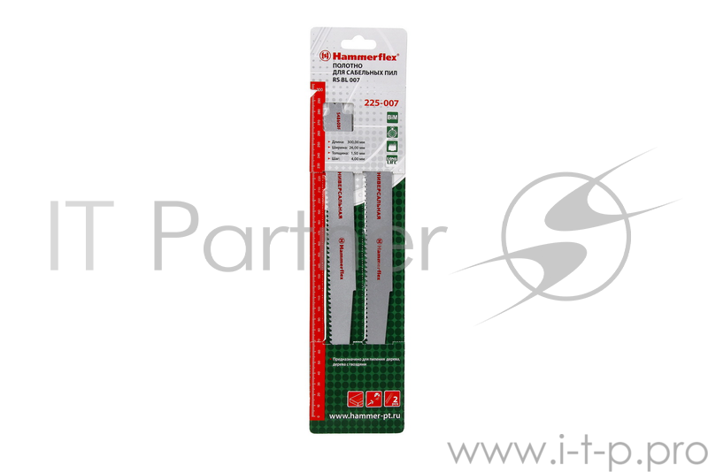 Полотно для сабельных пил Hammer Flex 225-007 S4860DF 300x26x1.50мм универс (2шт)