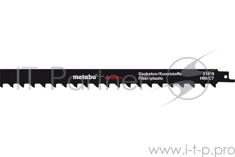 Полотно для сабельной пилы METABO 631819000 S2041 HM 1шт. 400x1.5/8.5мм пенобетон