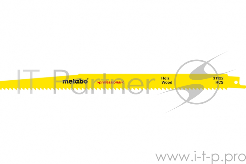 Полотно для сабельной пилы METABO 631122000 S1344D 2шт. HCS 300x1.25/4.0мм дерево