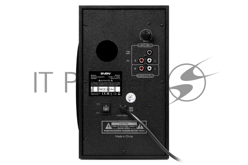 Колонки SVEN MS-305 черный { акуст. система 2.1, FM-тюнер, USB/SD, дисплей, ПДУ, Bluetooth, мощн. 20 Вт+2х10 Вт, чёрн}