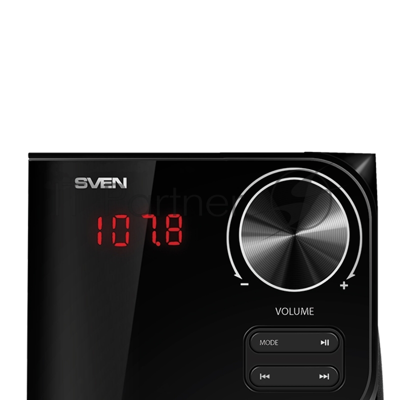 Колонки SVEN MS-305 черный { акуст. система 2.1, FM-тюнер, USB/SD, дисплей, ПДУ, Bluetooth, мощн. 20 Вт+2х10 Вт, чёрн}