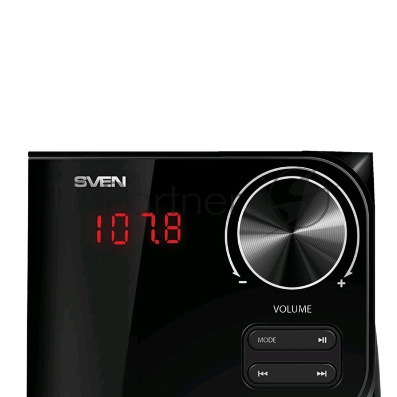 Колонки SVEN MS-305 черный { акуст. система 2.1, FM-тюнер, USB/SD, дисплей, ПДУ, Bluetooth, мощн. 20 Вт+2х10 Вт, чёрн}