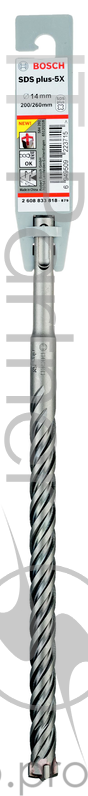 Бур BOSCH 2.608.833.818 SDS+ Ф14х200/260мм 5X