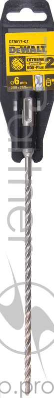 Бур DEWALT DT9517-QZ SDS+ Ф6х200/260мм EXTREME2