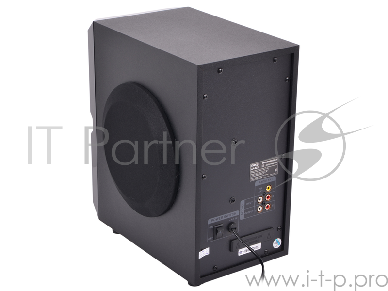 Колонки Dialog Progressive AP-222B BLACK - акустические колонки 2.1, 30W+2*10W RMS, Bluetooth, USB+SD reader