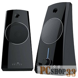 Колонки Oklick Колонки Oklick OK-121 2.0 черный 5Вт