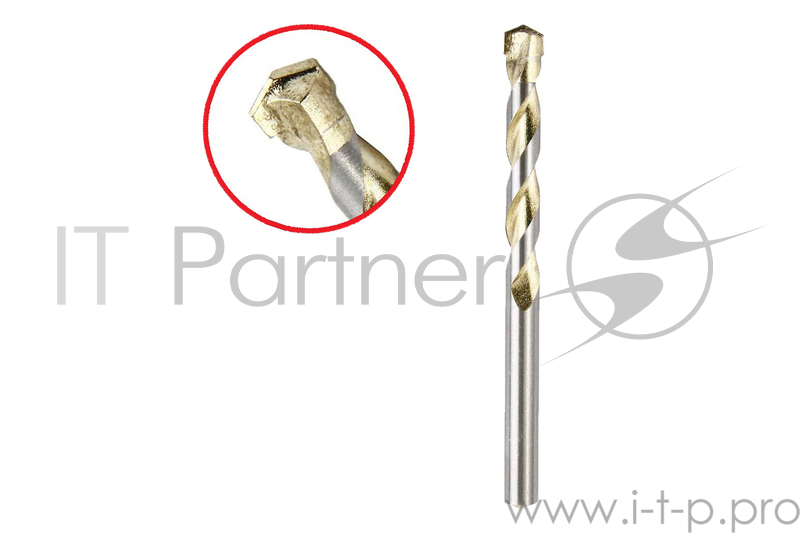 Сверло HAMMER Flex 202-305 DR CR 10,0мм*120/72мм камень, DIN8039, HRC