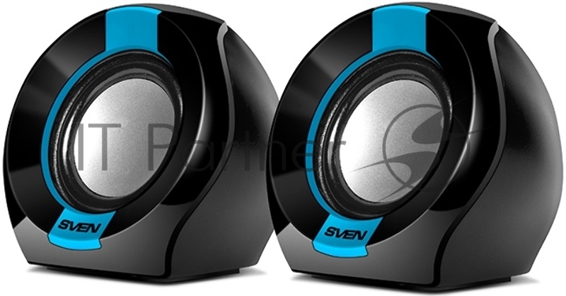 Колонки AC SVEN 150, чёрный-синий (5 Вт, питание USB)