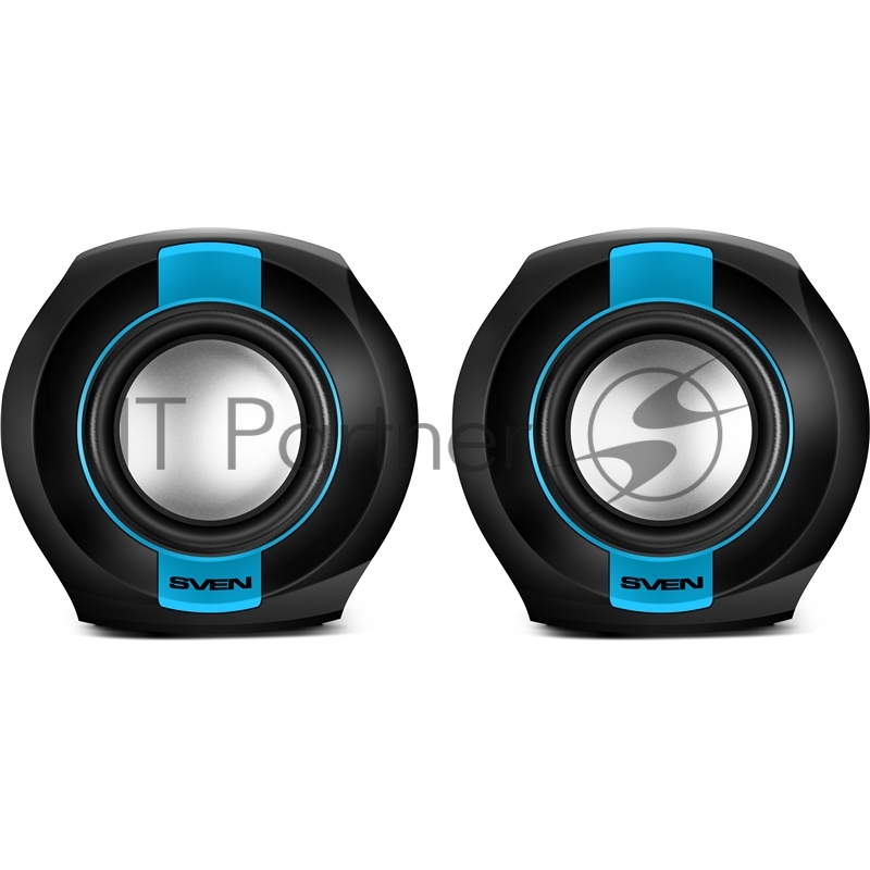 Колонки AC SVEN 150, чёрный-синий (5 Вт, питание USB)