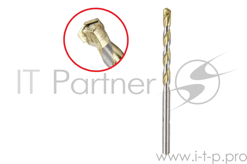 Сверло HAMMER Flex 202-302 DR CR 5,0мм*85/50мм камень, DIN8039, HRC