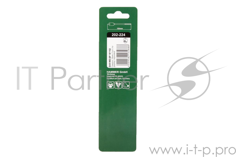 Сверло HAMMER Flex 202-224 DR WD SP 18мм*152мм дерево, перовое