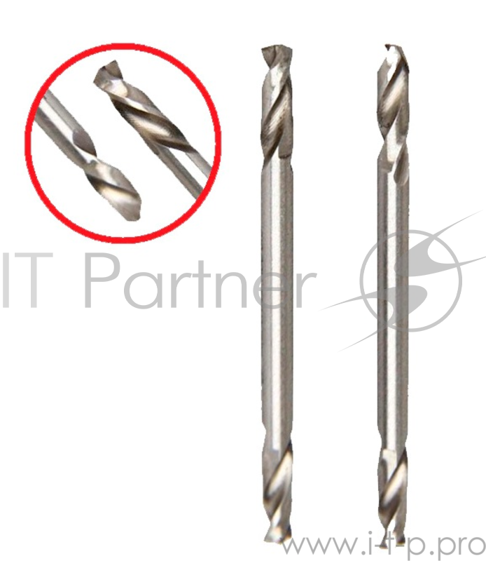 Сверло HAMMER Flex 202-132 DR MT 2,5мм*51 двухстороннее, металл, HSS-6542, 2шт.