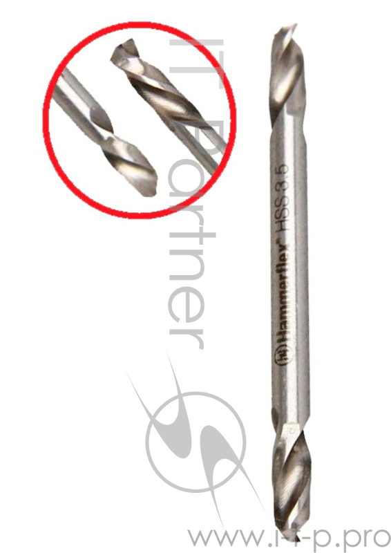 Сверло HAMMER Flex 202-136 DR MT 3,5мм*51 двухстороннее, металл, HSS-6542