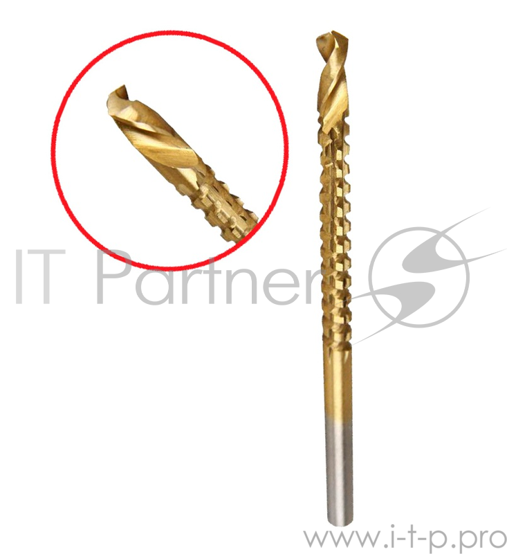 Сверло HAMMER Flex 202-141 DR MT 4,0мм*75 ФРЕЗА металл, HSS-4241, TIN