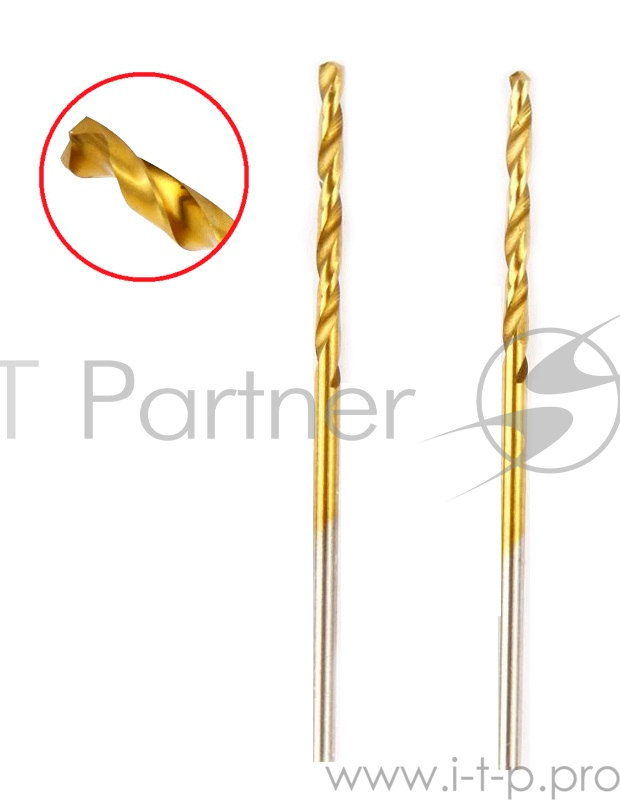 Сверло HAMMER Flex 202-102 DR MT 1,5мм*40/18мм металл, DIN338, HSS-G, TIN, 2шт.