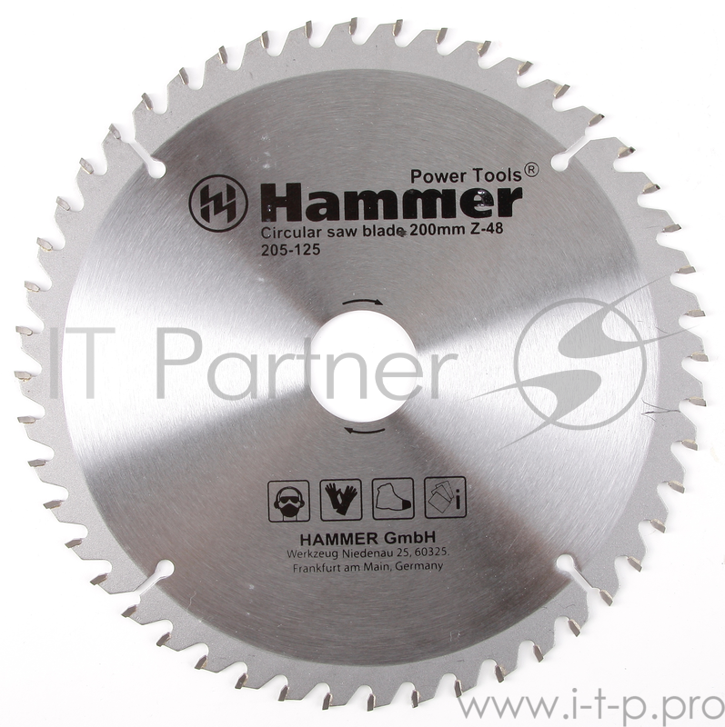 Диск пильный Hammer Flex 205-125 CSB WD 200мм*48*32/30мм по дереву