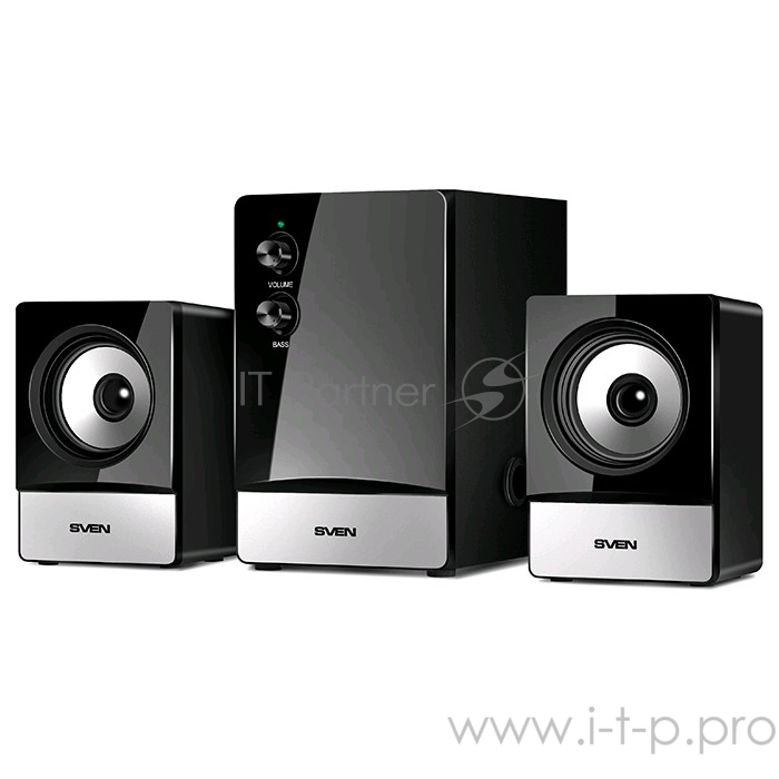 Колонки SVEN MS-90 Black (2x2.5W+ сабвуфер 5W, дерево)