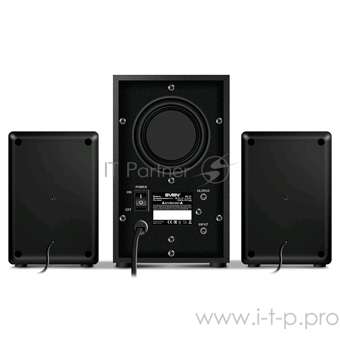 Колонки SVEN MS-90 Black (2x2.5W+ сабвуфер 5W, дерево)