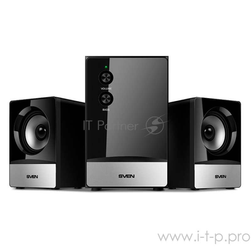 Колонки SVEN MS-90 Black (2x2.5W+ сабвуфер 5W, дерево)