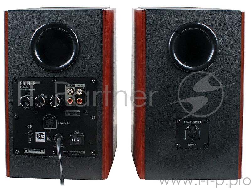 Колонки Edifier R1900TV Black {RMS 24W х 2 + 36W х 2, 55Hz — 20 кГц, дерево, пульт ДУ}