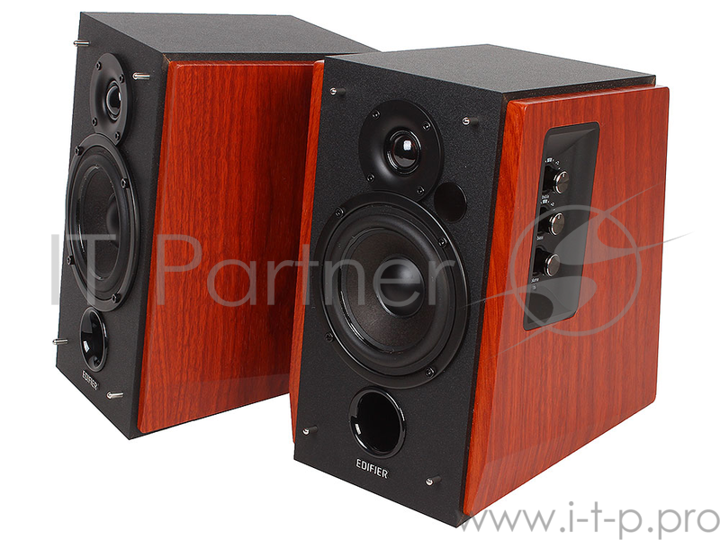 Колонки Edifier R1700 ВТ Black/Brown {2.0 Активные, 2 x 33W RMS, 85 дБА, дерево, беспроводной пульт ДУ}