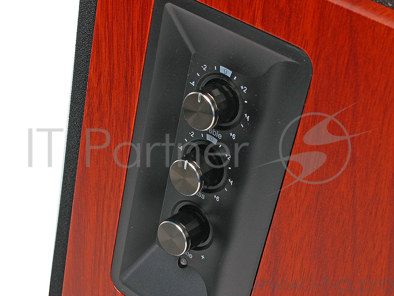 Колонки Edifier R1700 ВТ Black/Brown {2.0 Активные, 2 x 33W RMS, 85 дБА, дерево, беспроводной пульт ДУ}