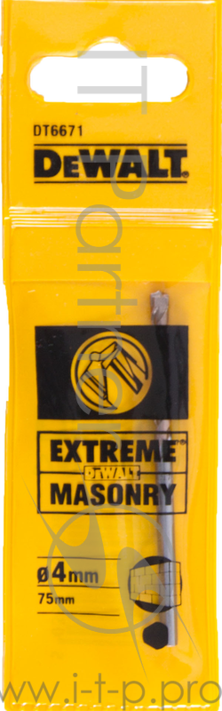 Сверло DeWALT DT6671-QZ по бетону/кирпичу/камню EXTREME DeWALT®, 4x75мм