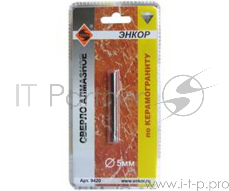 Сверло ЭНКОР 9421 по керамограниту ф6мм алмазное
