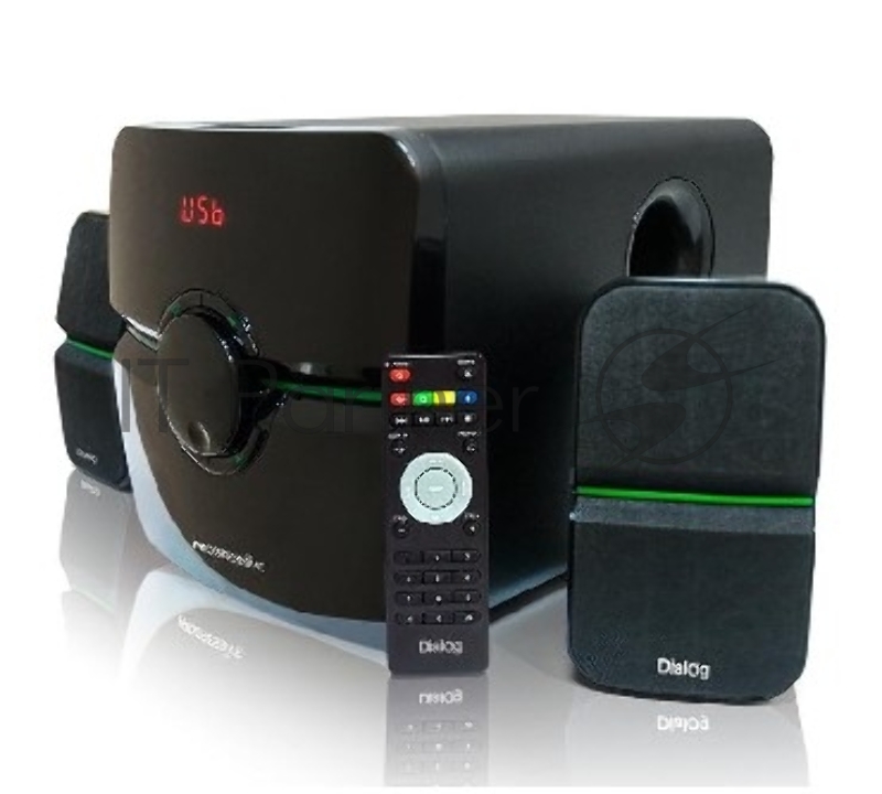 Колонки Dialog Progressive AP-203 BLACK {2.1, 18W+2*10W RMS, USB+SD reade}
