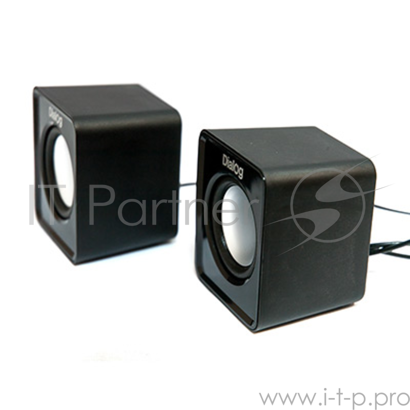 Колонки Dialog Colibri AC-02UP BLACK {акустические колонки 2.0, 5W RMS, питание от USB}