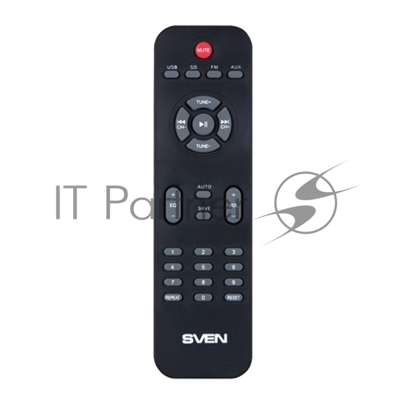 Колонки SVEN MS-1820, черный {RMS, 18Вт+2х11Вт, FM-тюнер, USB/SD, дисплей, ПДУ}