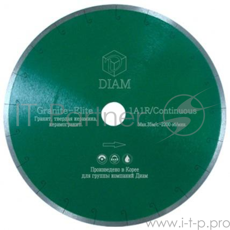 Круг алмазный DIAM Ф200x25.4мм 1A1R GRANITE-ELITE 1.6x7.5мм по граниту