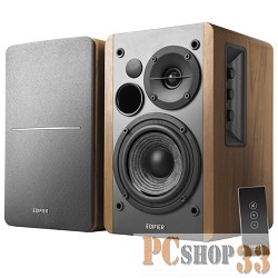 Колонки Edifier R1280T Silver/Brown {Активные, 2 x 21W RMS, 75-18000Гц, дерево, пульт ДУ}