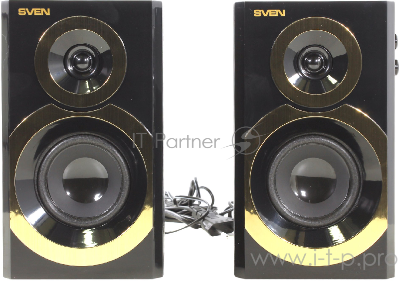 Колонки SVEN SPS-619 GOLD {акустическая система 2.0, мощность 2х10 Вт(RMS)}