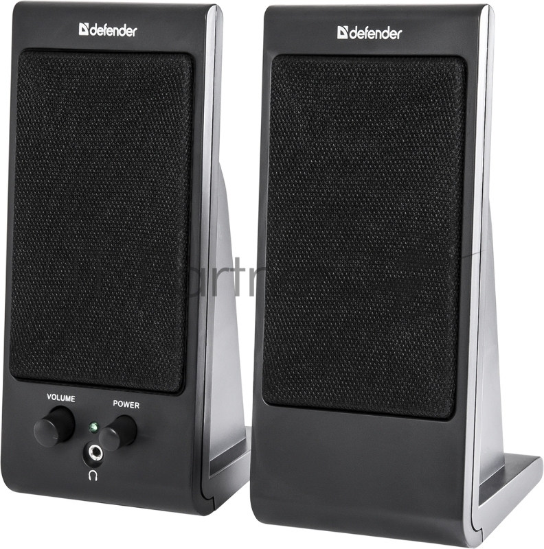 Колонки Defender SPK 165 /170 черные {2.0, 2х2 W, разъем для наушников, USB} 65165