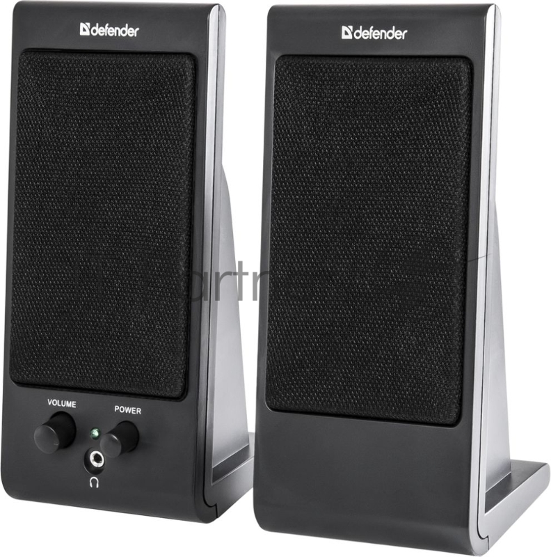 Колонки Defender SPK 165 /170 черные {2.0, 2х2 W, разъем для наушников, USB} 65165