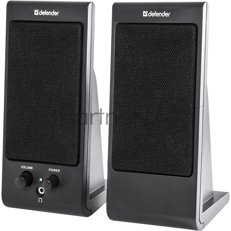 Колонки Defender SPK 165 /170 черные {2.0, 2х2 W, разъем для наушников, USB} 65165