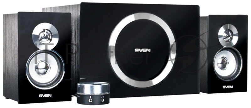 Колонки SVEN MS-1085, черный {2 сат. + сабвуфер дерево,20Вт + 2 х 13 Вт (RMS)}