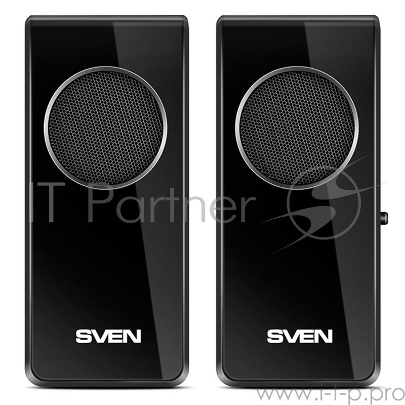 Колонки SVEN 314, черный {2.0, 2 х 2 W RMS, USB}