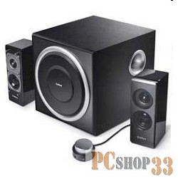 Колонки Edifier S330D черный {2.1, актив.,2х8W + сабвуфер 36W RMS,проводн.ПДУ,20-20КГц, дерево,декодер}