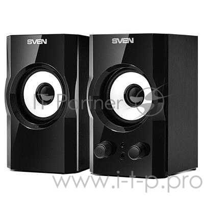 Колонки SVEN SPS-605, черный {2 х 3 Вт,100 - 18000 Гц, 220 В, 50 Гц}