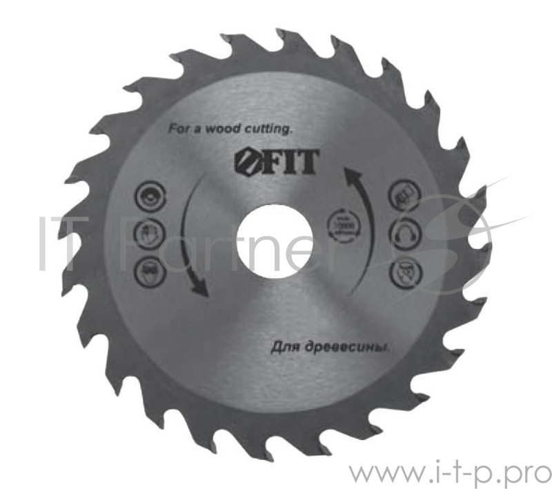 Круг пильный твердосплавный FIT 37726 по дереву 160 х 20 х 12 t