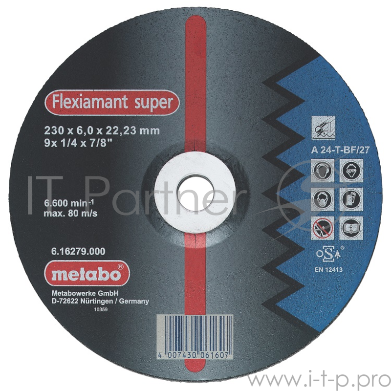 Круг обдирочный METABO 617137000 сталь Novoflex SP 150x6.0x22.23мм