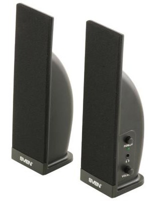 Колонки SVEN 230, черный {2.0, 2 х 2 W RMS}