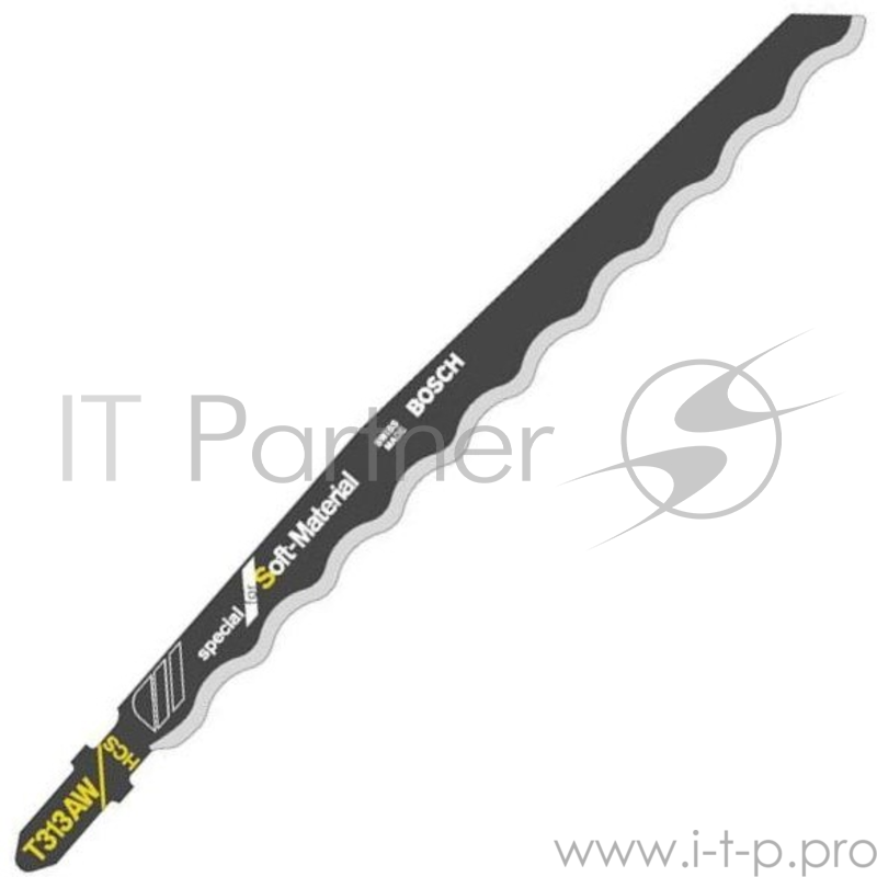 Пилка для лобзика BOSCH T313AW (2.608.635.187) картон/резина, 152мм, HCS, 3шт