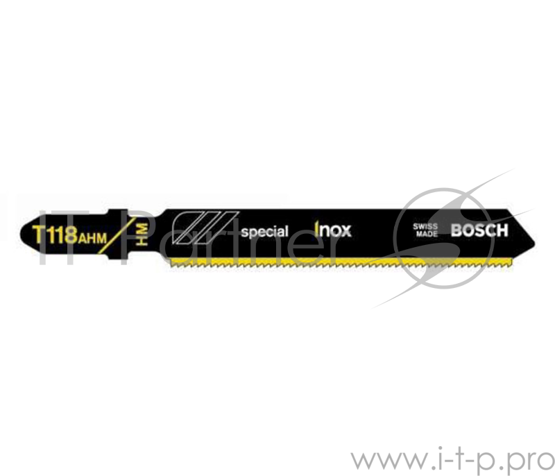 Пилка для лобзика BOSCH T118AHM (2.608.630.663) нерж.сталь, 83мм, шаг 1.1, 3шт