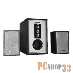 Колонки MICROLAB M520/590(08) серебристо-черные {2.1, 2 колонки+сабвуфер дерево, 17W RMS, 35-20000Hz }